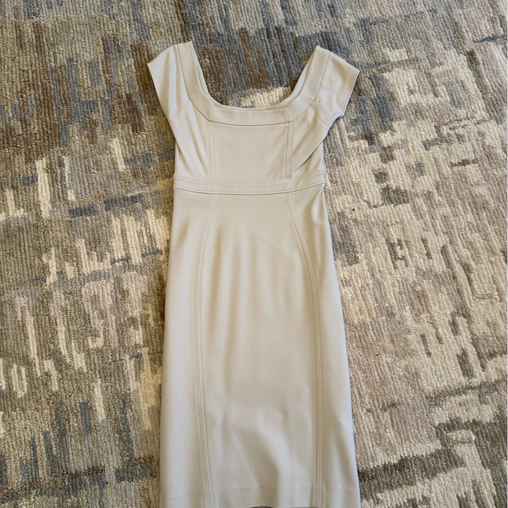 Diane Von Furstenberg Beige Midi Dress